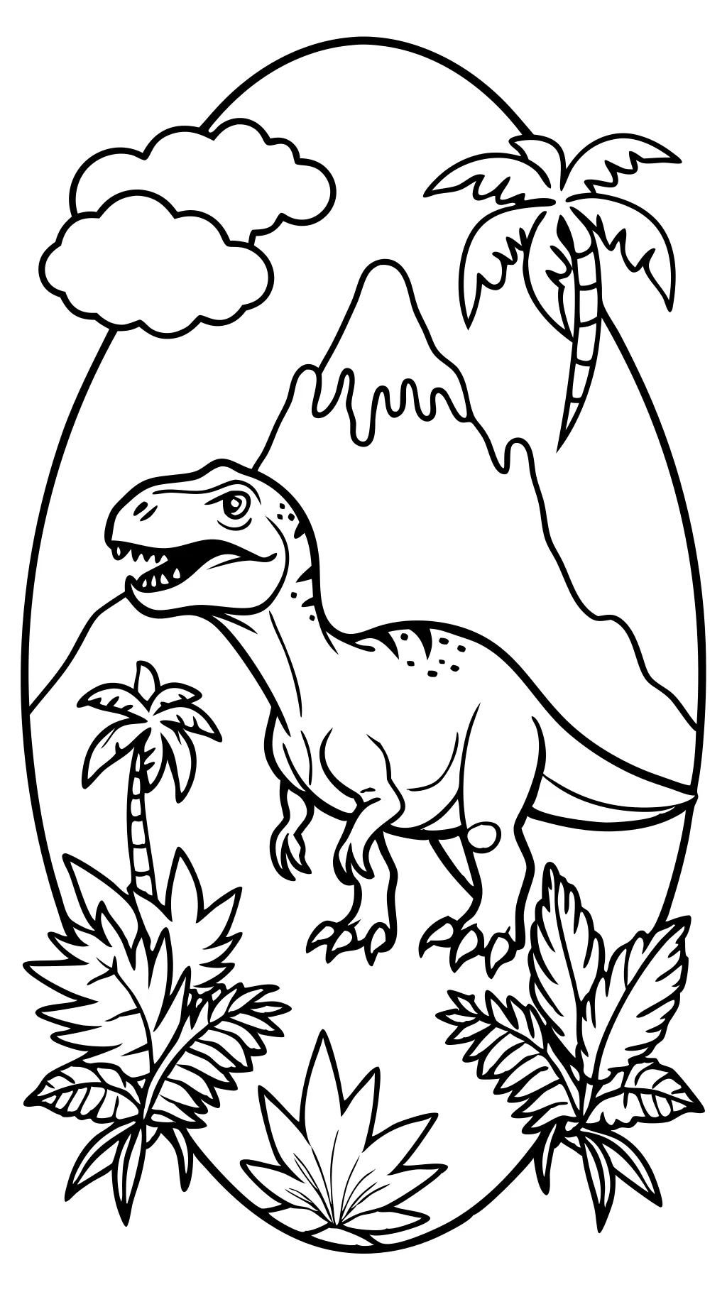 coloriage de dinosaure jurassic world